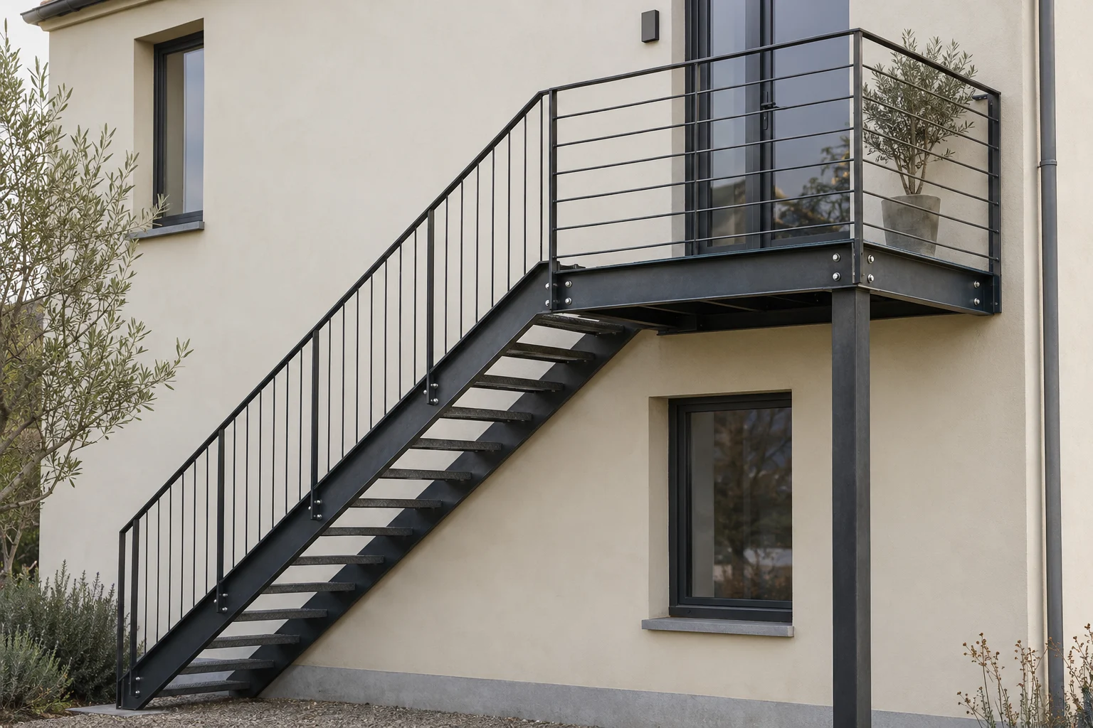 Illustratives Metallbau-Motiv – kein reales Kundenprojekt