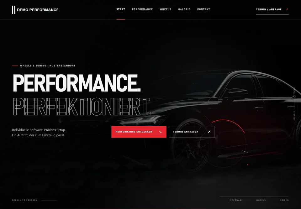 Anonymisierte Website-Vorschau: Performance & Tuning